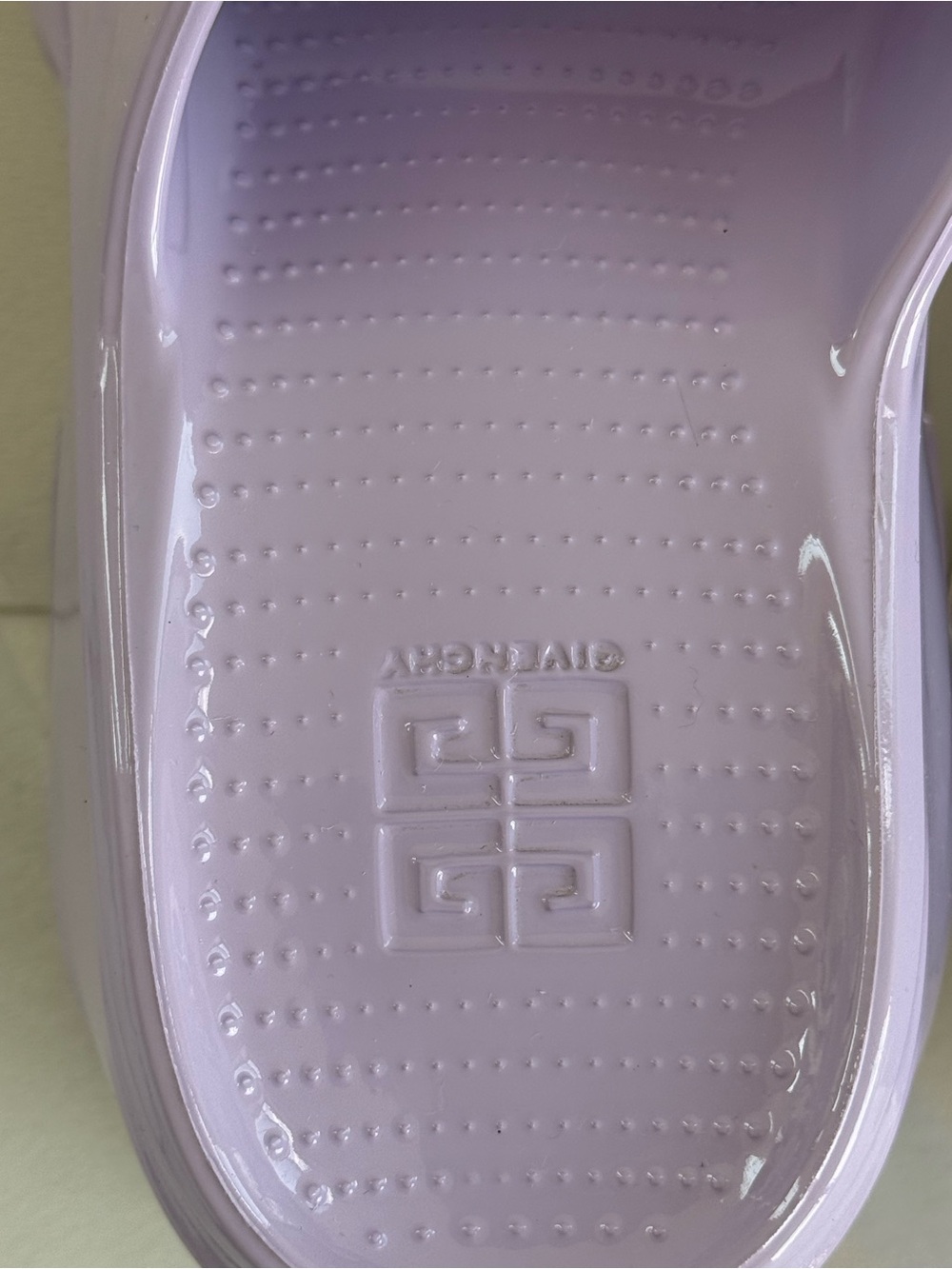 SOLD Givenchy Marshmallow Slider Wedges in Lilac - Picture 10 of 13